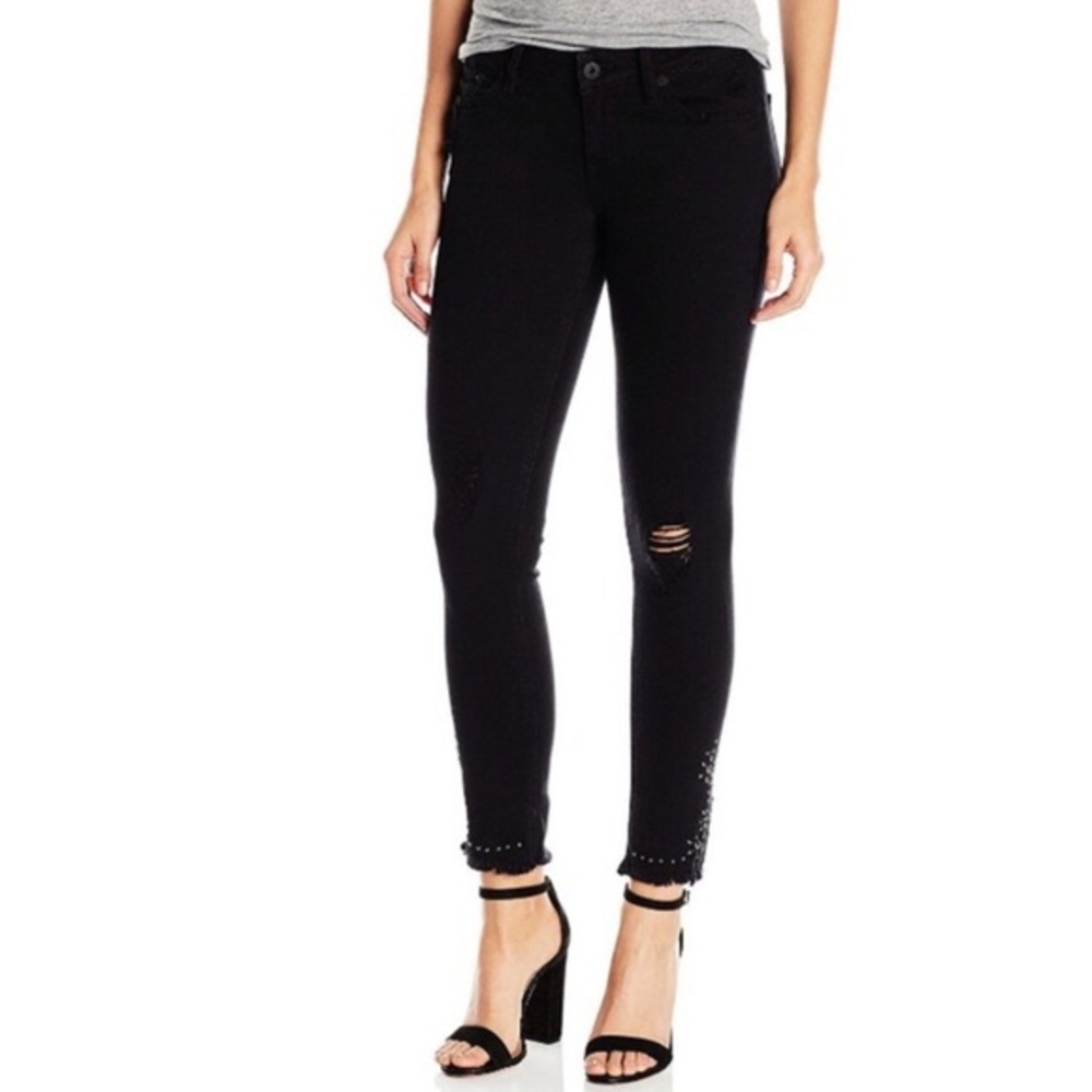 Lucky Brand Bridgette Skinny Black Stud Jeans